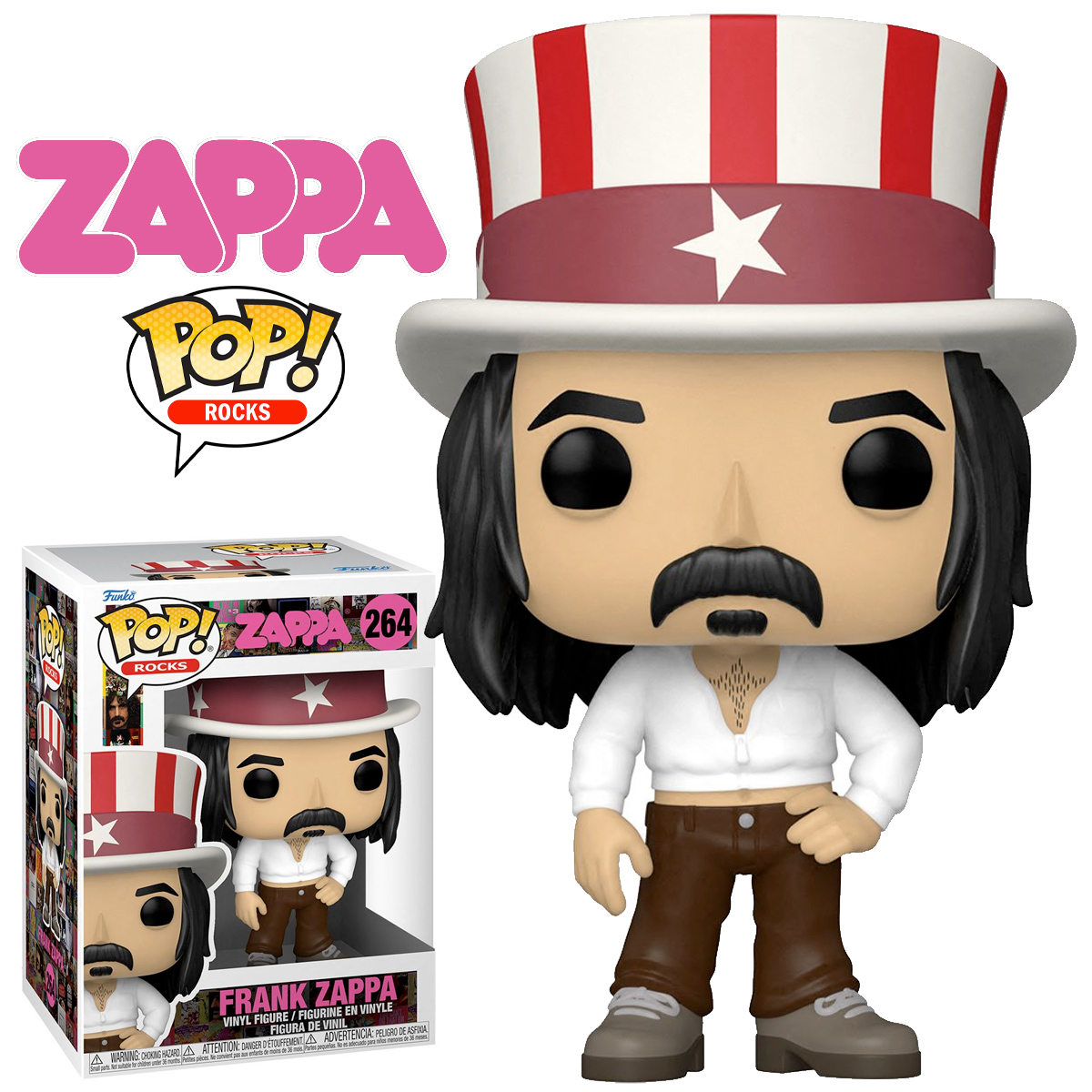 Boneco Pop! Rocks Frank Zappa
