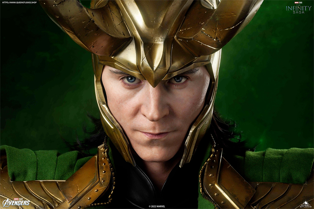 Busto Loki (Tom Hiddleston) em Tamanho Real por 4 Mil Dólares (Queen Studios)