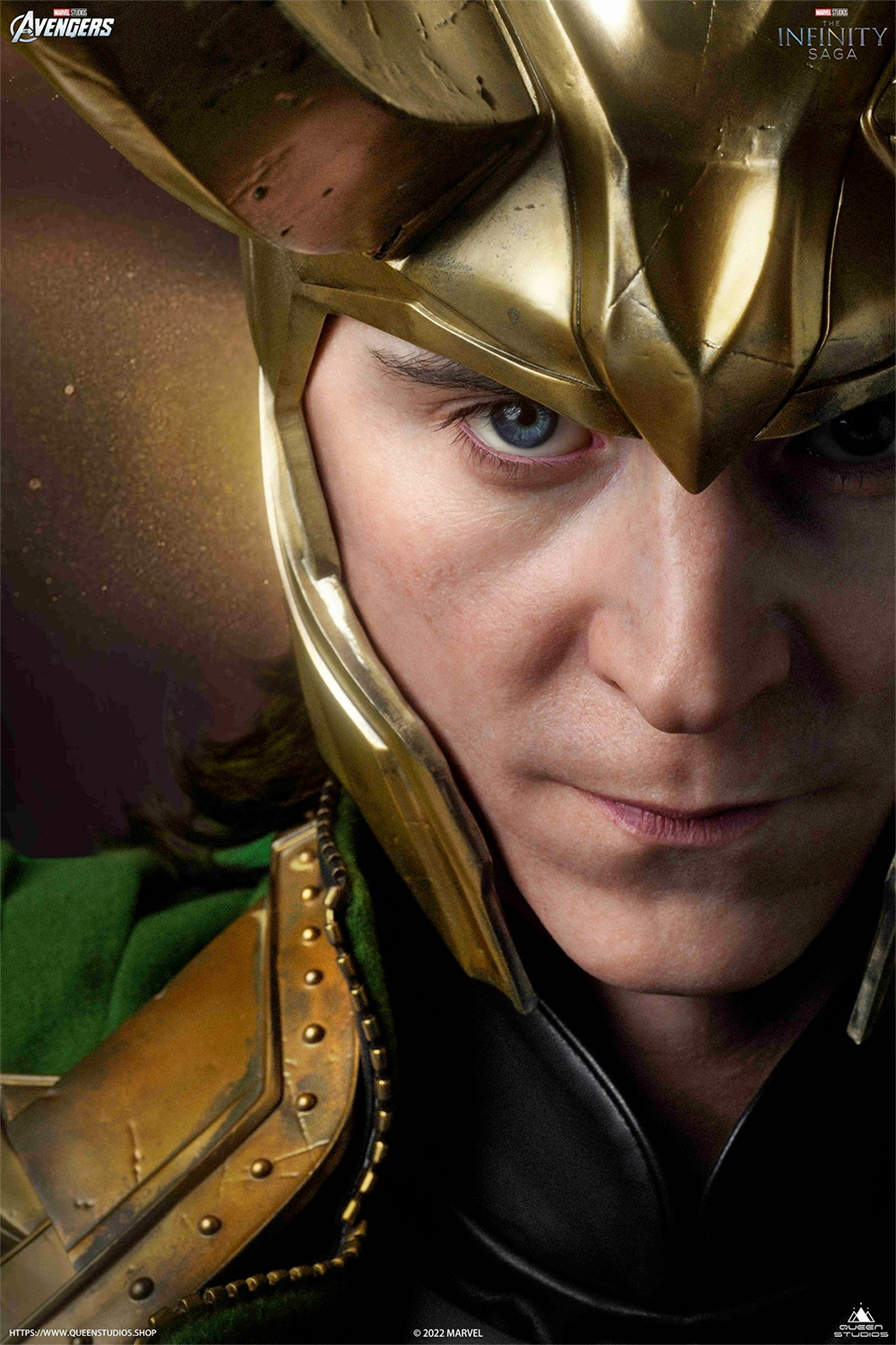 Busto Loki (Tom Hiddleston) em Tamanho Real por 4 Mil Dólares (Queen Studios)