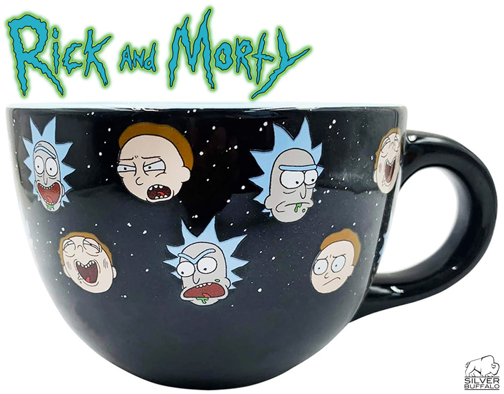 Caneca de Sopa Rick and Morty Faces