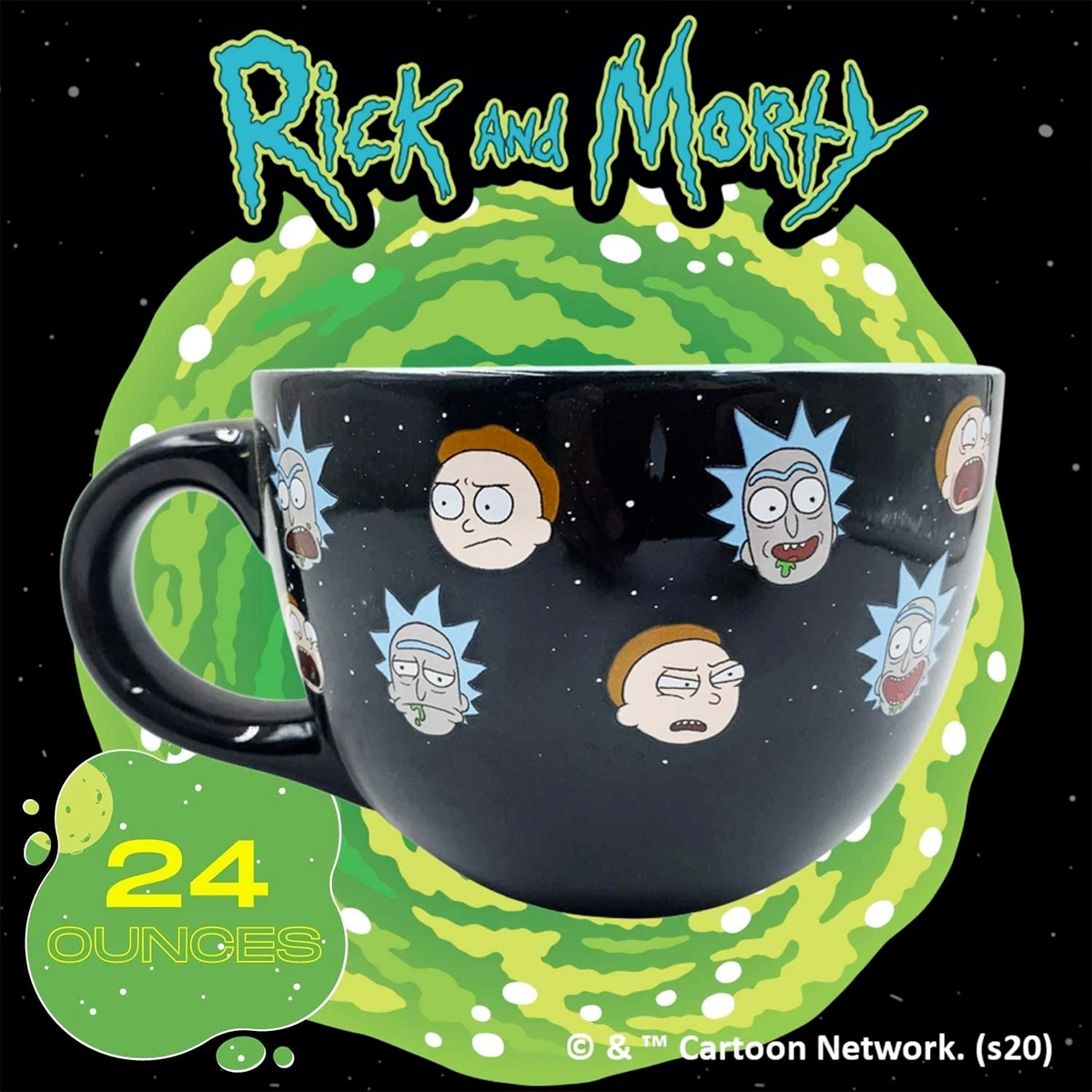 Caneca de Sopa Rick and Morty Faces