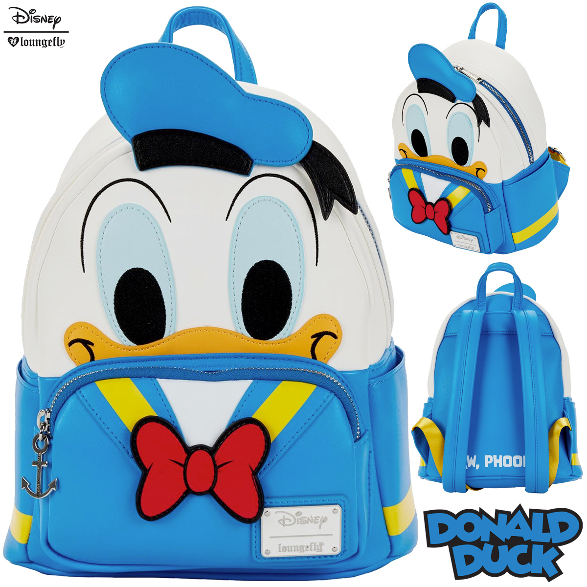 Mini-Mochila Pato Donald Disney Loungefly