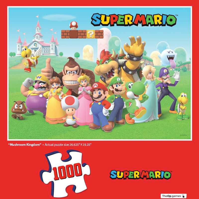 Quebra-Cabeça Super Mario Reino Cogumelo com 1.000 Peças (Mushroom Kingdom)