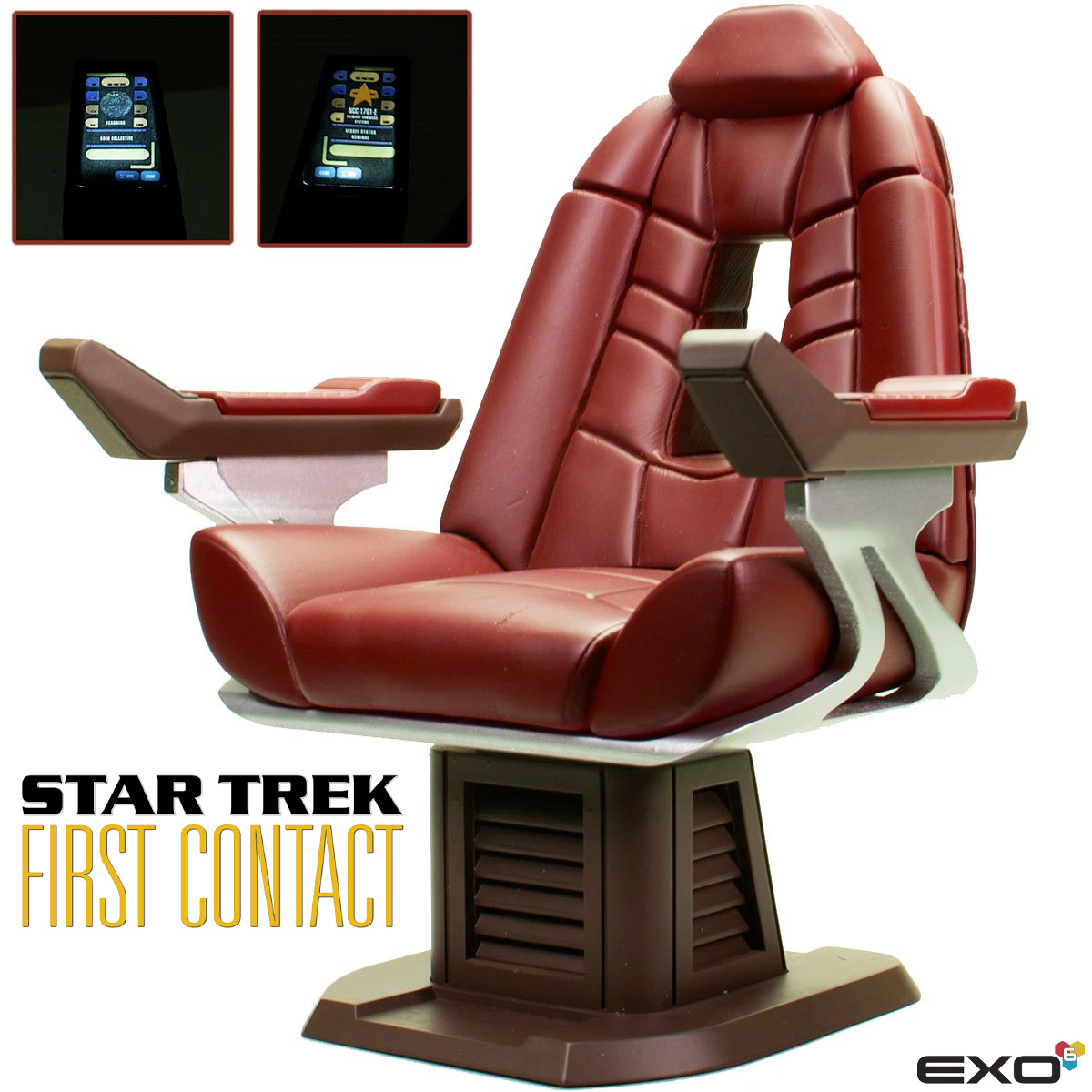 Réplica 1:6 da Cadeira do Capitão Picard na USS Enterprise-E (Star Trek: First Contact)