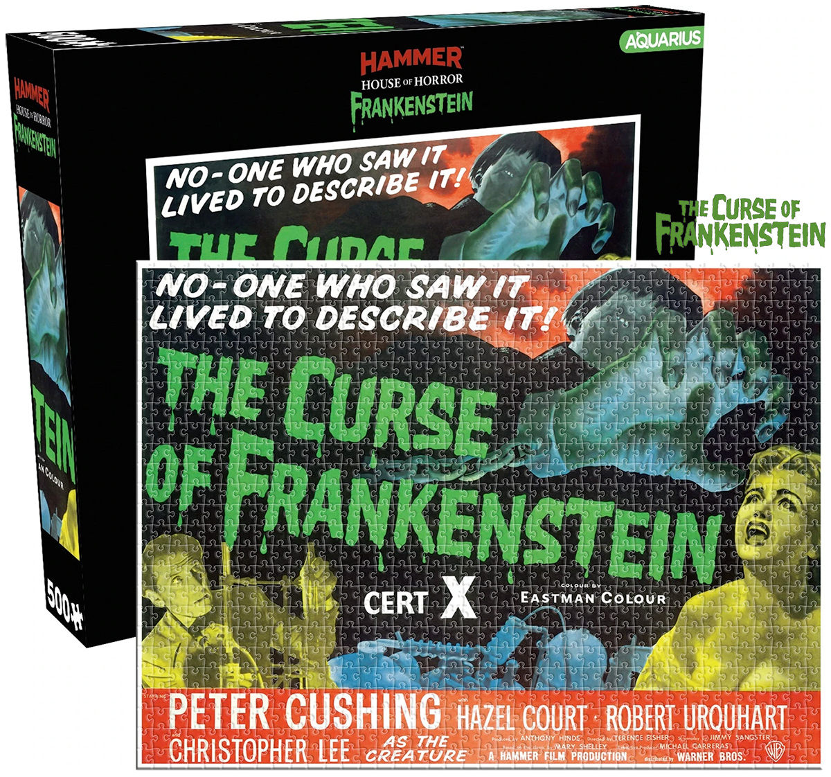 Quebra-Cabeça The Curse of Frankenstein de 1957 com Christopher Lee e Peter Cushing