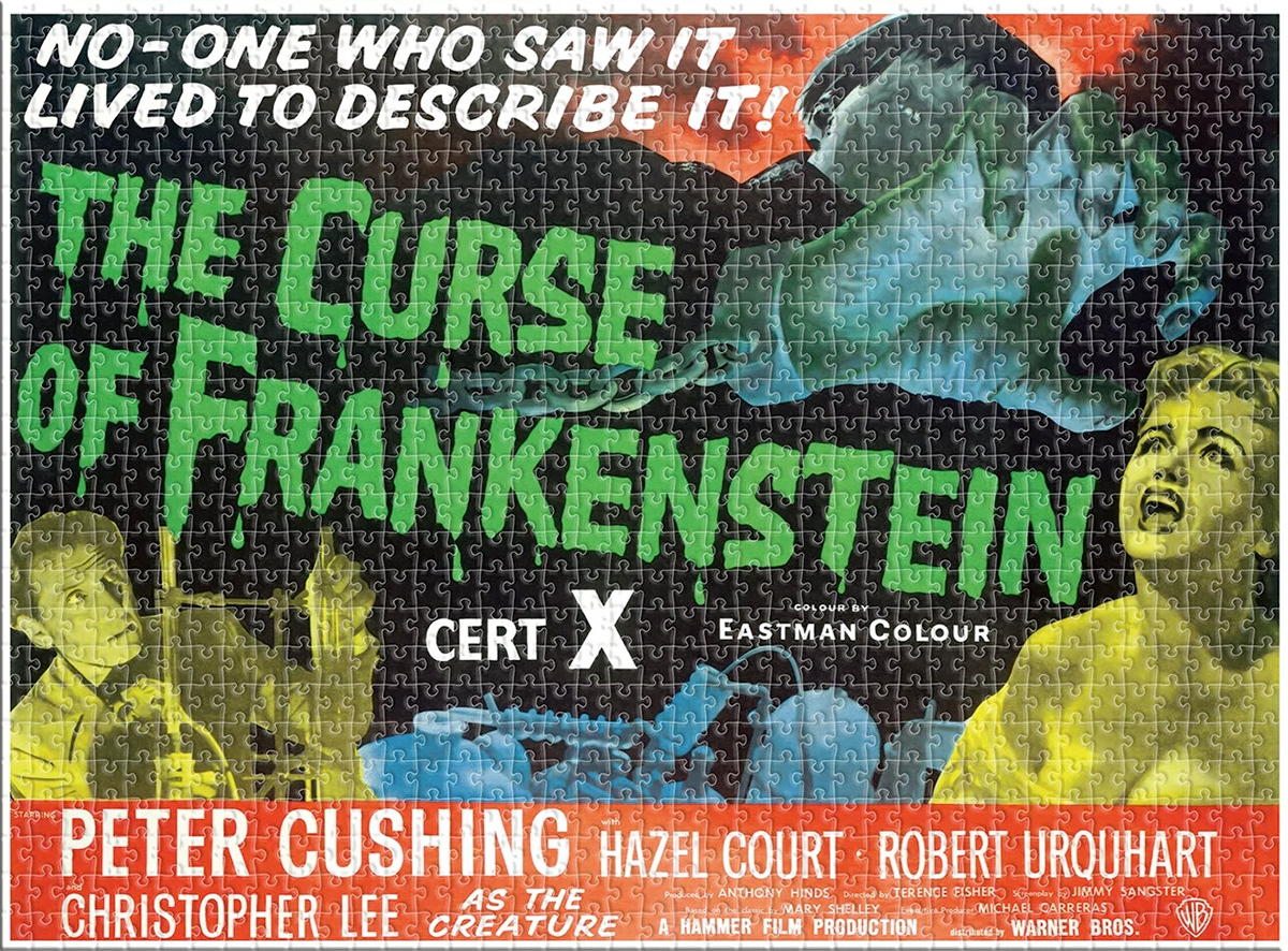 Quebra-Cabeça The Curse of Frankenstein de 1957 com Christopher Lee e Peter Cushing