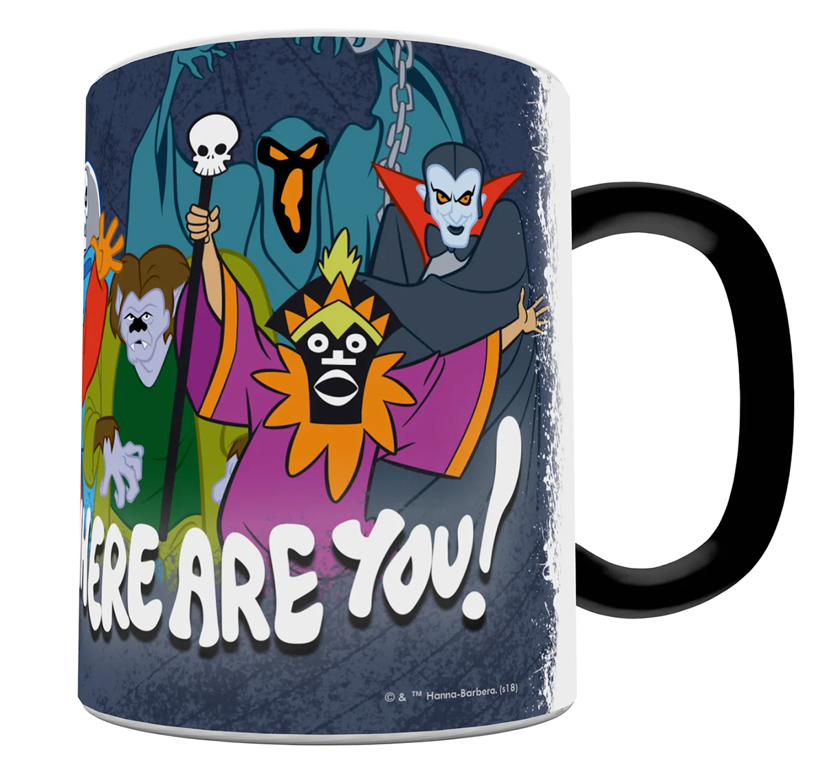 Monstros do Scooby-Doo Caneca de Calor Reativa Morphing Mug