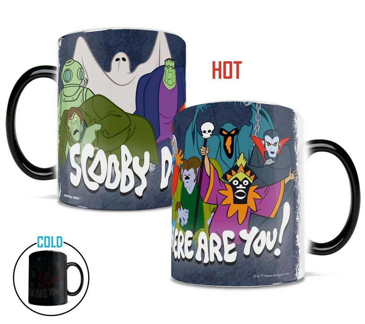 Monstros do Scooby-Doo Caneca de Calor Reativa Morphing Mug