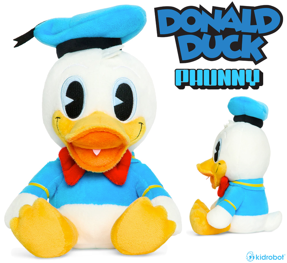 Boneco de Pelúcia Pato Donald Phunny (Kidrobot Disney)