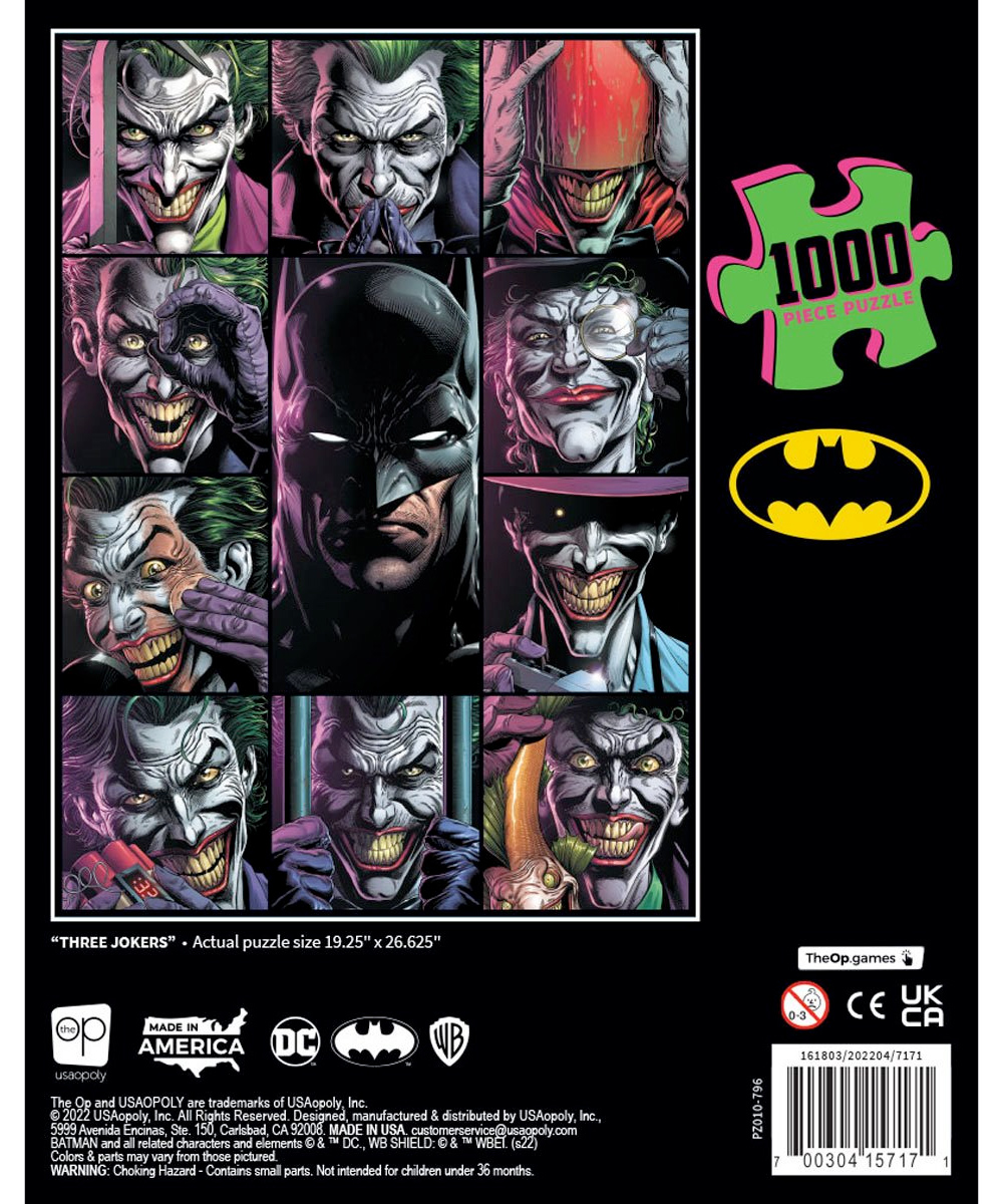 Quebra-Cabeça Coringa da Graphic Novel Batman: Three Jokers com 1.000 Peças