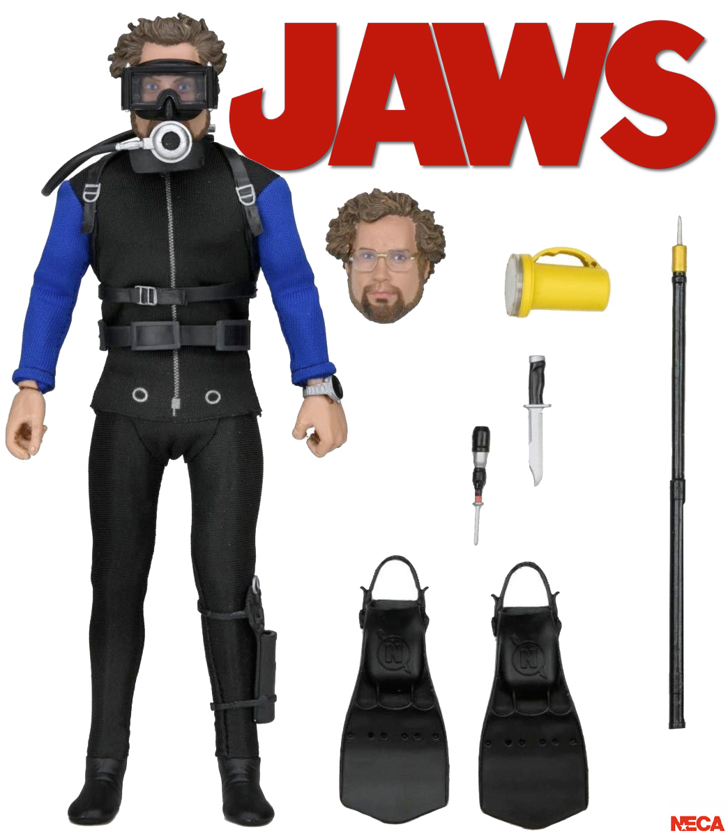 Tubarão (Jaws) Action Figure Neca Clothed: Matt Hooper Gaiola de Tubarão