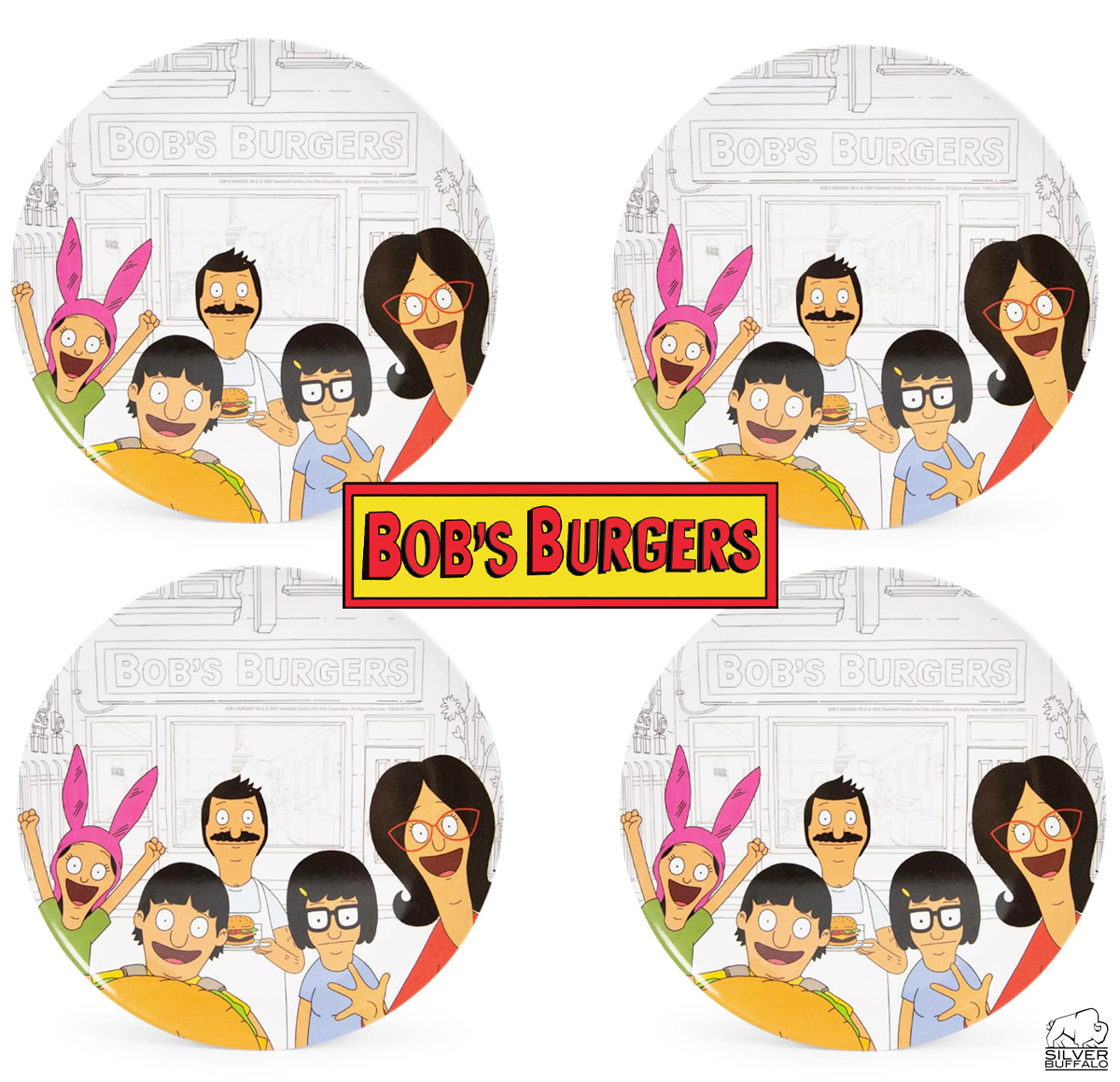 Pratos Bob's Burgers com a Família Belcher