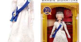 Sua Majestade Rainha Elizabeth II – Boneca Barbie Jubileu de Platina