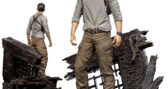 Estátua Nathan Drake Art Scale do Filme Uncharted: Fora do Mapa (Iron Studios)
