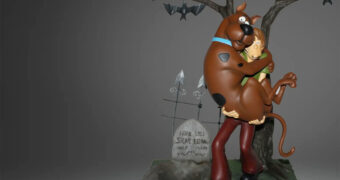 Diorama Scooby-Doo e Salsicha no Cemitério Mal-Assombrado