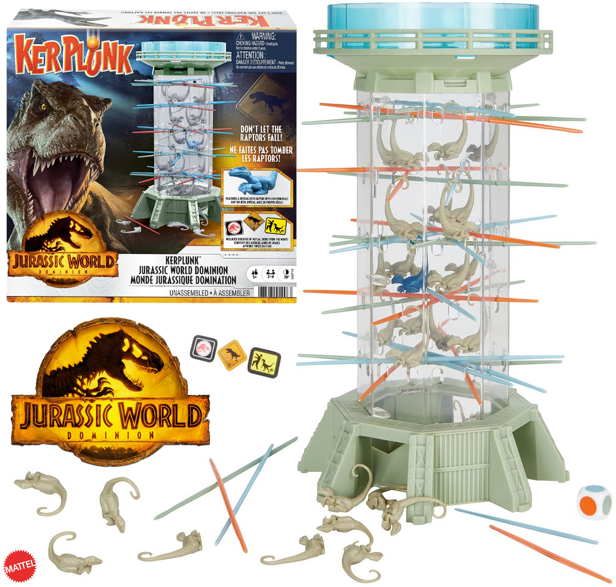 Jogo Jurassic World: Dominion Kerplunk (Tira Varetas) com Dinossauros