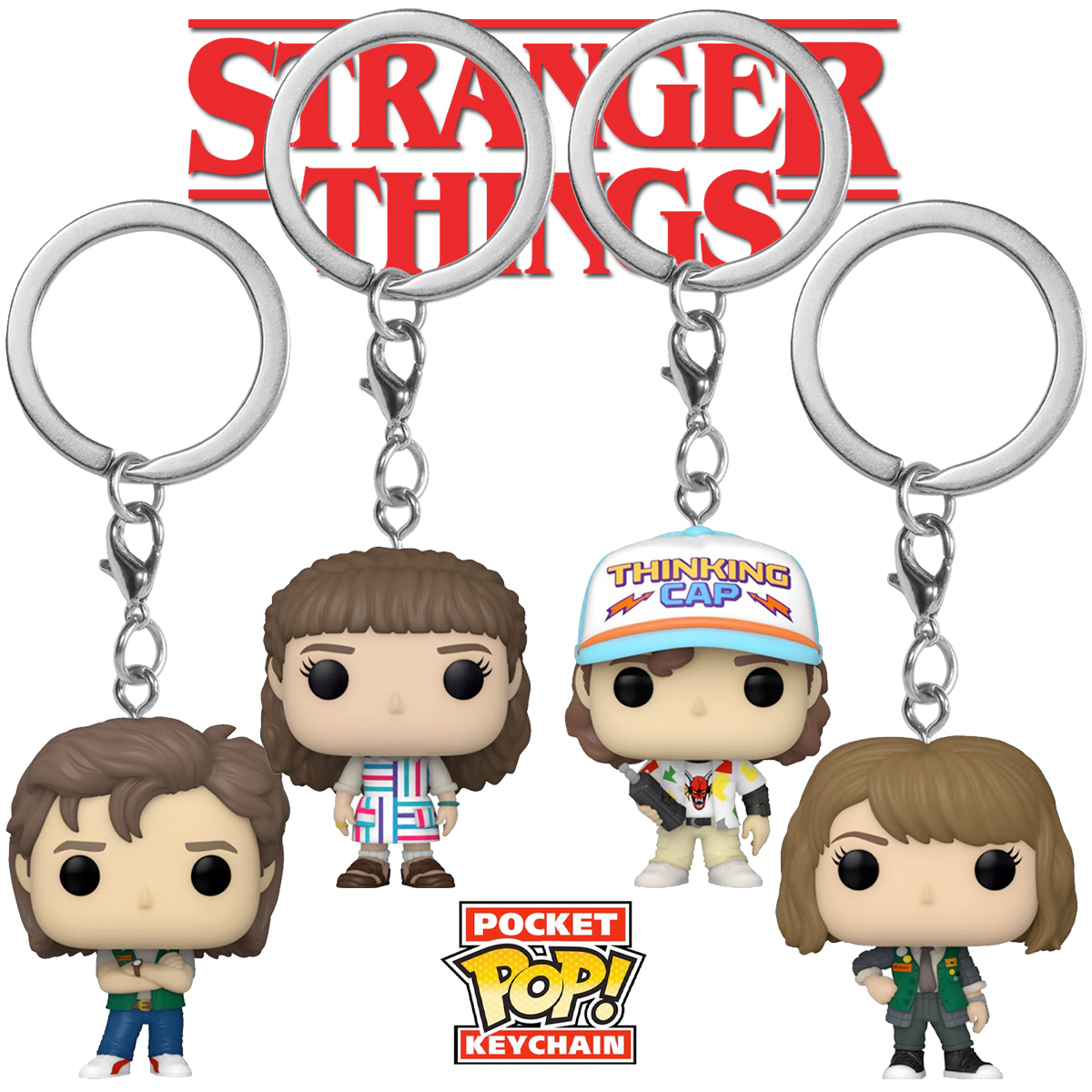 Chaveiros Stranger Things 4º Temporada Funko Pocket Pop!