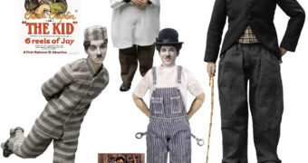 Charlie Chaplin 1:6 Action Figure: The Kid, Pawnshop, Gold Rush, Modern Times, The Adventure e The Rink (StarAce)