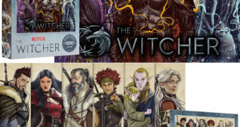 Quebra-Cabeças The Witcher Netflix e A Lenda do Lobo com 1.000 Peças Cada