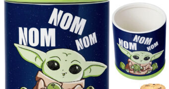Pote de Cookies Baby Yoda “Nom Frogs” Star Wars: The Mandalorian