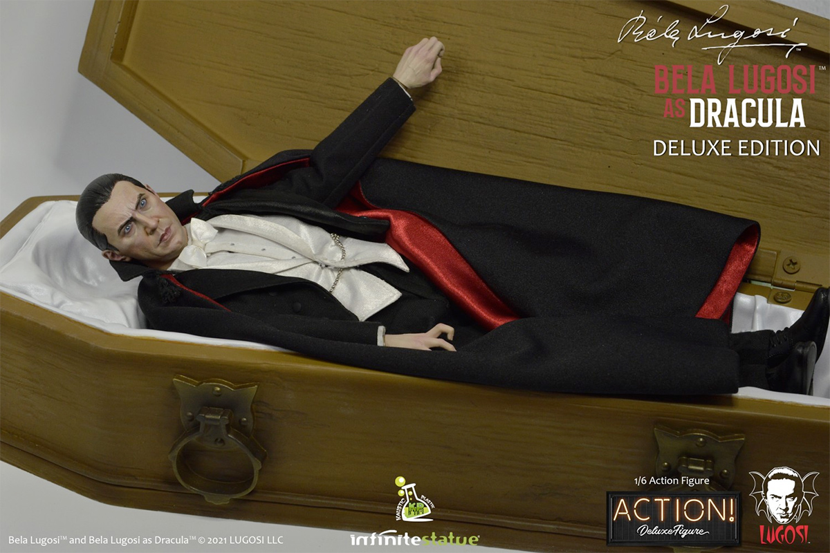 Bela Lugosi em Drácula (1931) do Universal Studios - Action Perfeita 1:6 da Infinite Statue