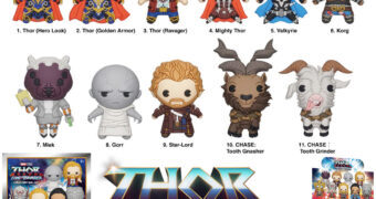 Chaveiros Thor: Amor e Trovão 3D Figural Bag Clips (Marvel)