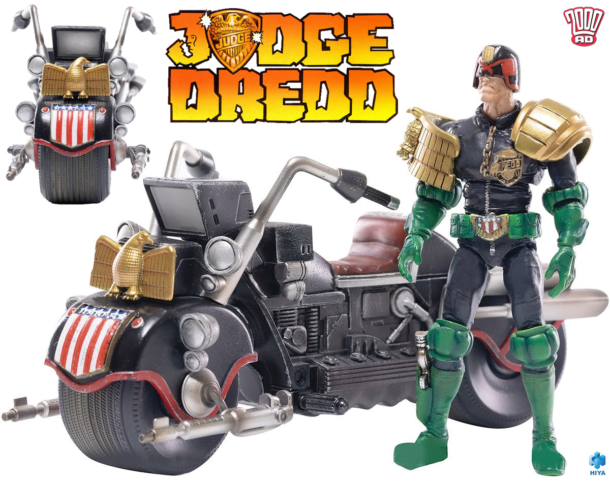 Judge Dredd e Moto MK II Lawmaster - Action Figure em Escala 1:8