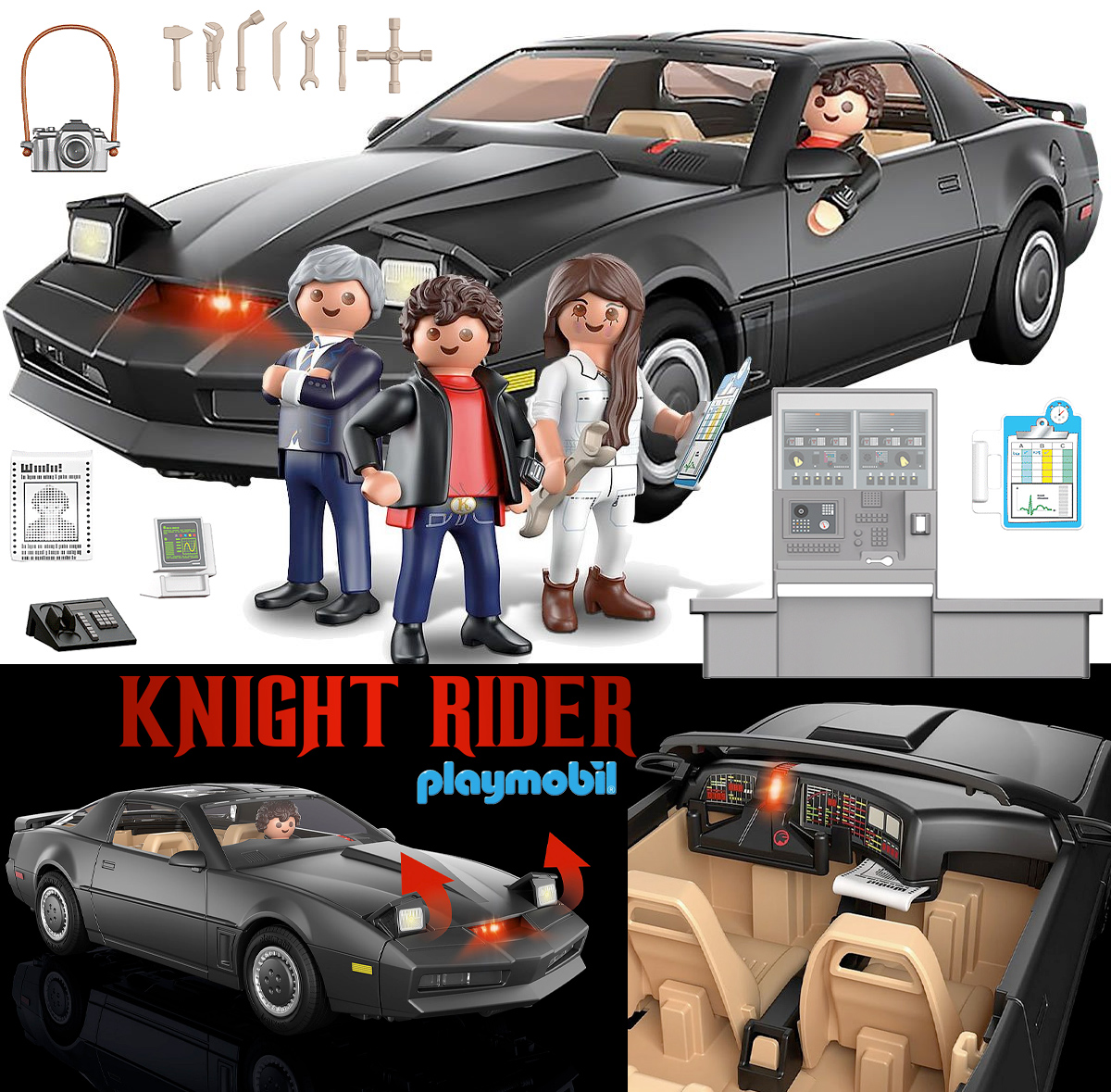 Playmobil K.I.T.T. A Super Máquina com Luzes e Sons