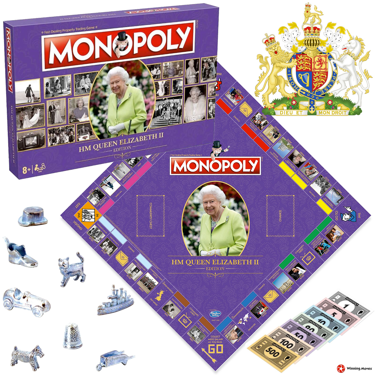 Jogo Monopoly Jubileu de Platina de Sua Majestade Rainha Elizabeth II