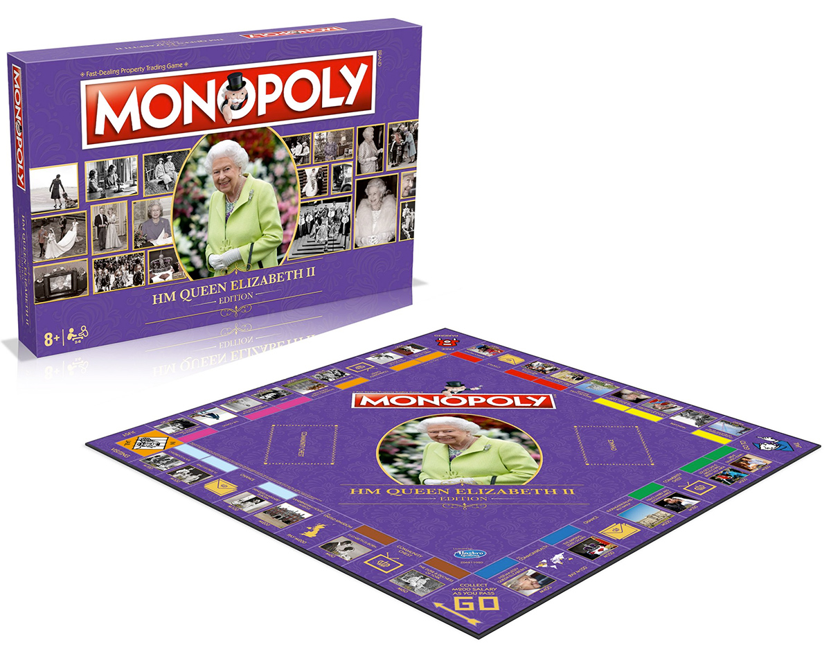 Jogo Monopoly Jubileu de Platina de Sua Majestade Rainha Elizabeth II