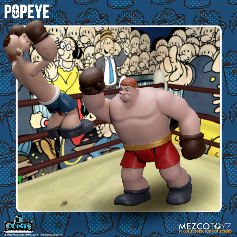 Popeye & Oxheart 5 Points Figures Deluxe Boxed Set
