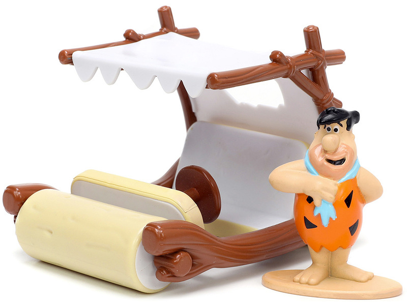 Flintmobile with Fred Flintstone Hollywood Rides 1/32 Scale Die-Cast Model