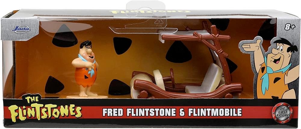 Flintmobile with Fred Flintstone Hollywood Rides 1/32 Scale Die-Cast Model