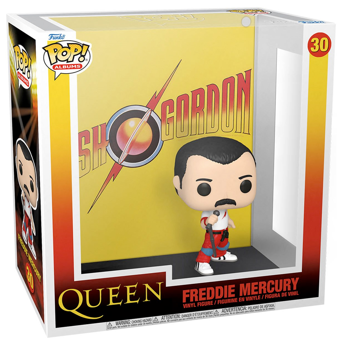 Boneco Pop! Albums Queen Flash Gordon de 1980 com Freddie Mercury