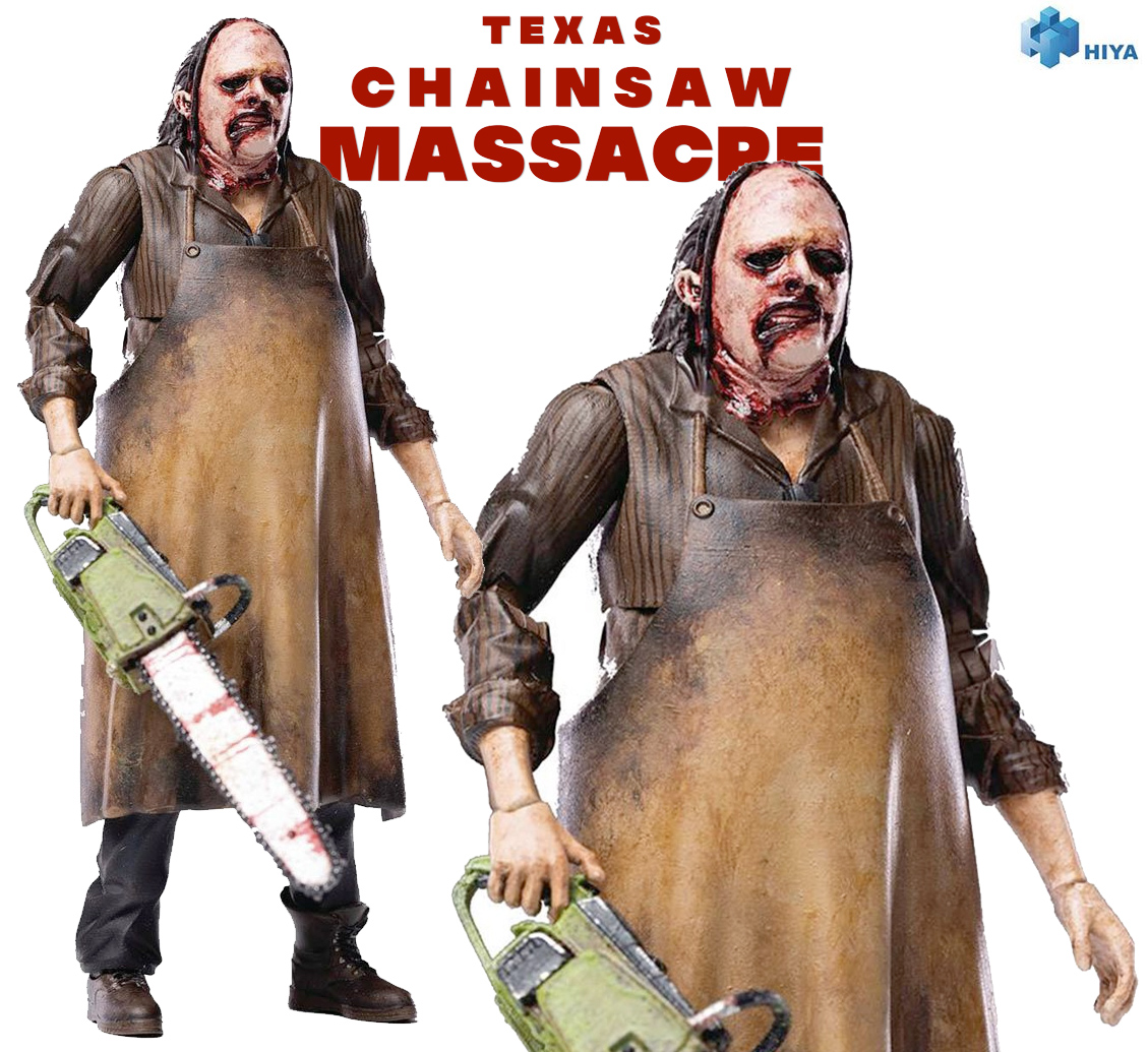 Action Figure Leatherface 1:18 do Filme O Massacre da Serra Elétrica 2022