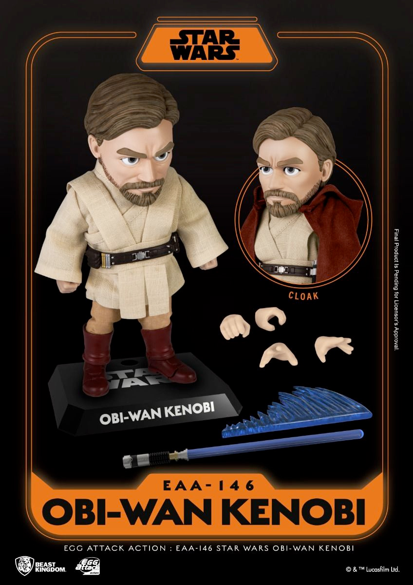 Obi-Wan Kenobi Star Wars Egg Attack Action Figure (EAA-146)