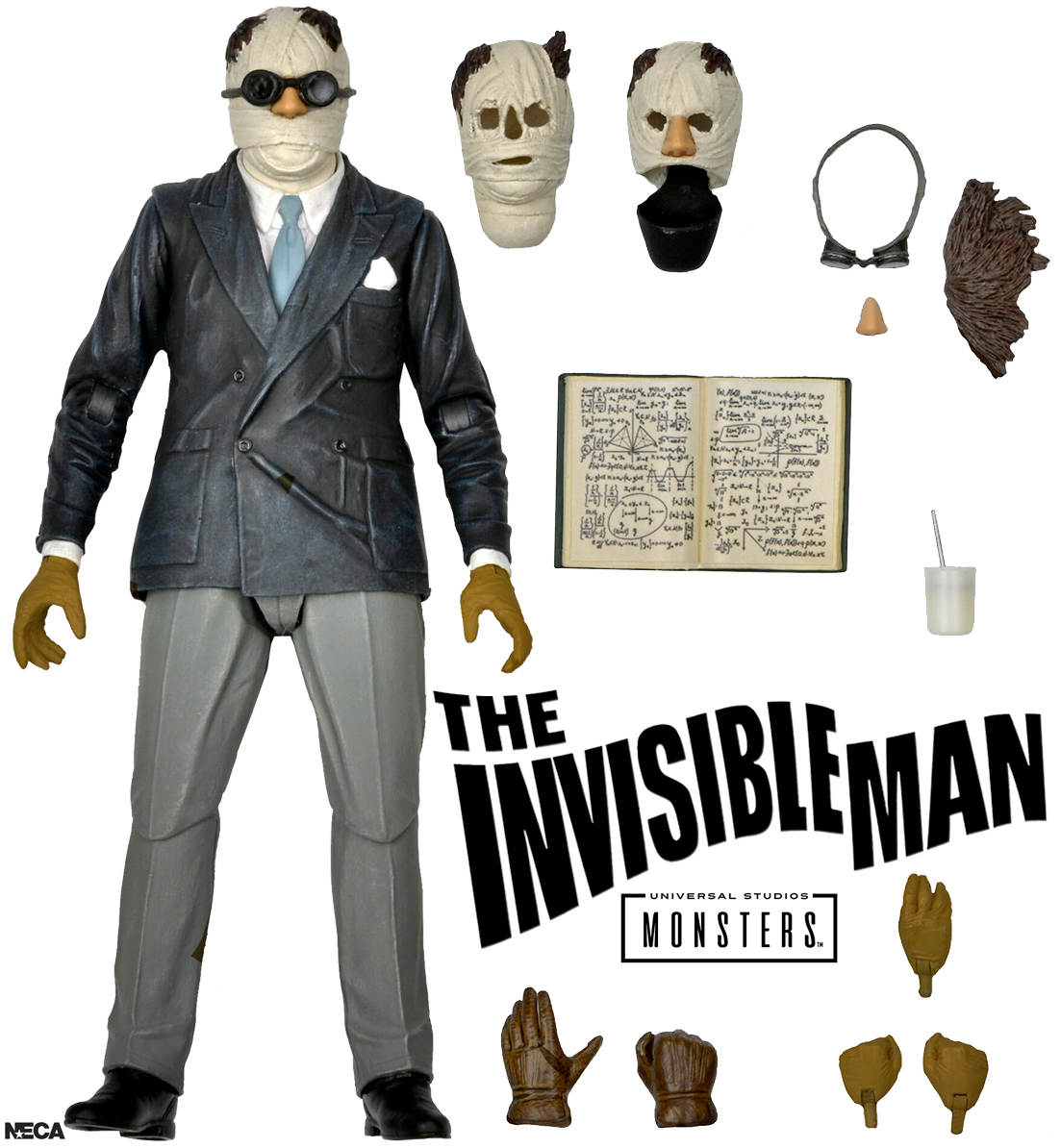 Invisible Man Universal Monsters Ultimate 7 Inch Figure