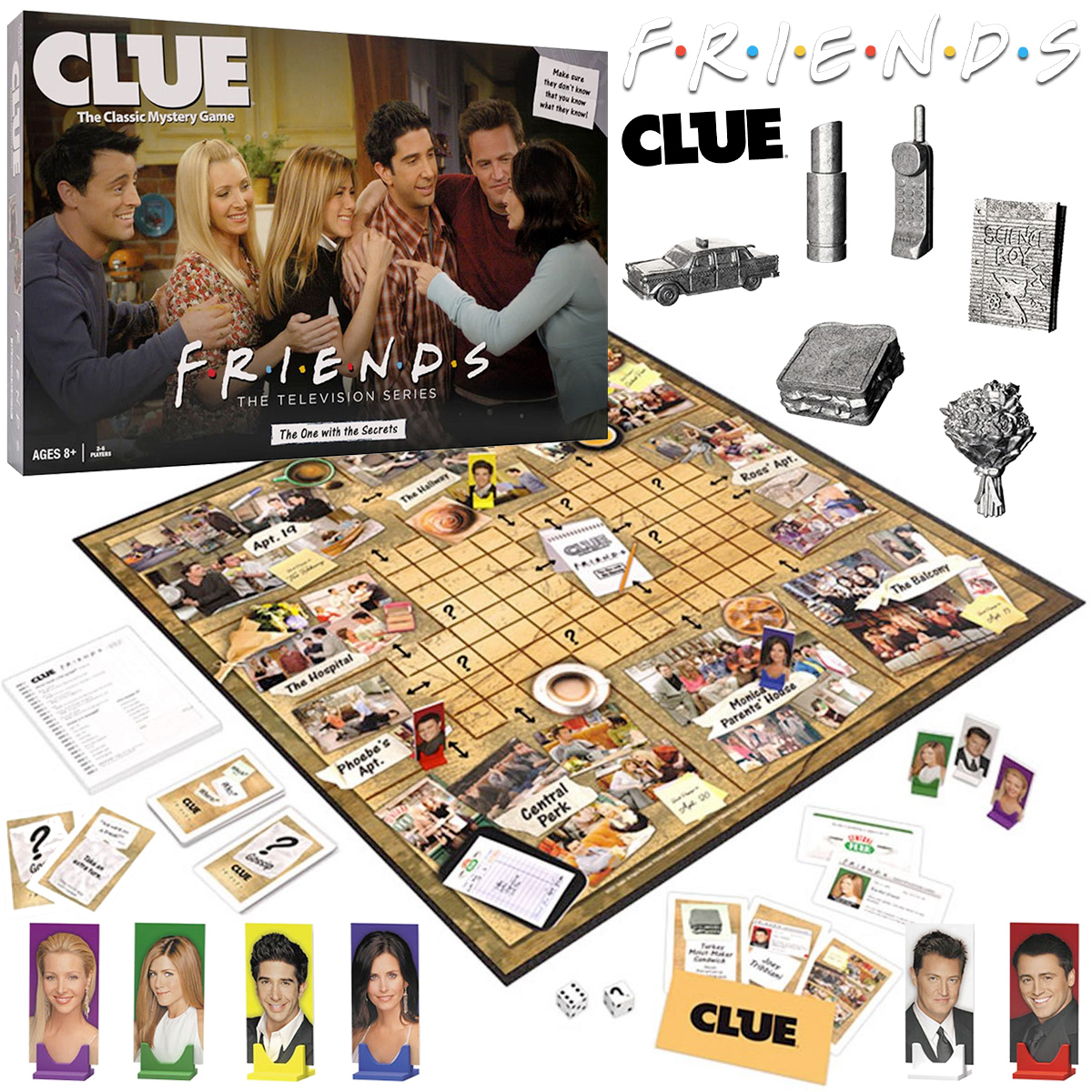 Jogo Clue (Detetive) da Série Friends