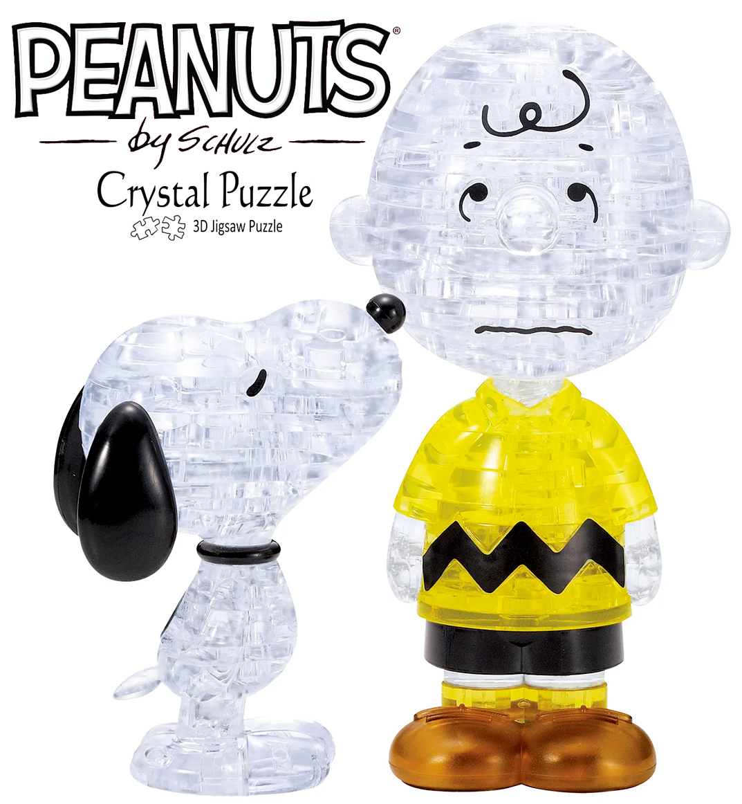 Quebra-Cabeças 3D Crystal Puzzles Charlie Brown e Snoopy (Peanuts)