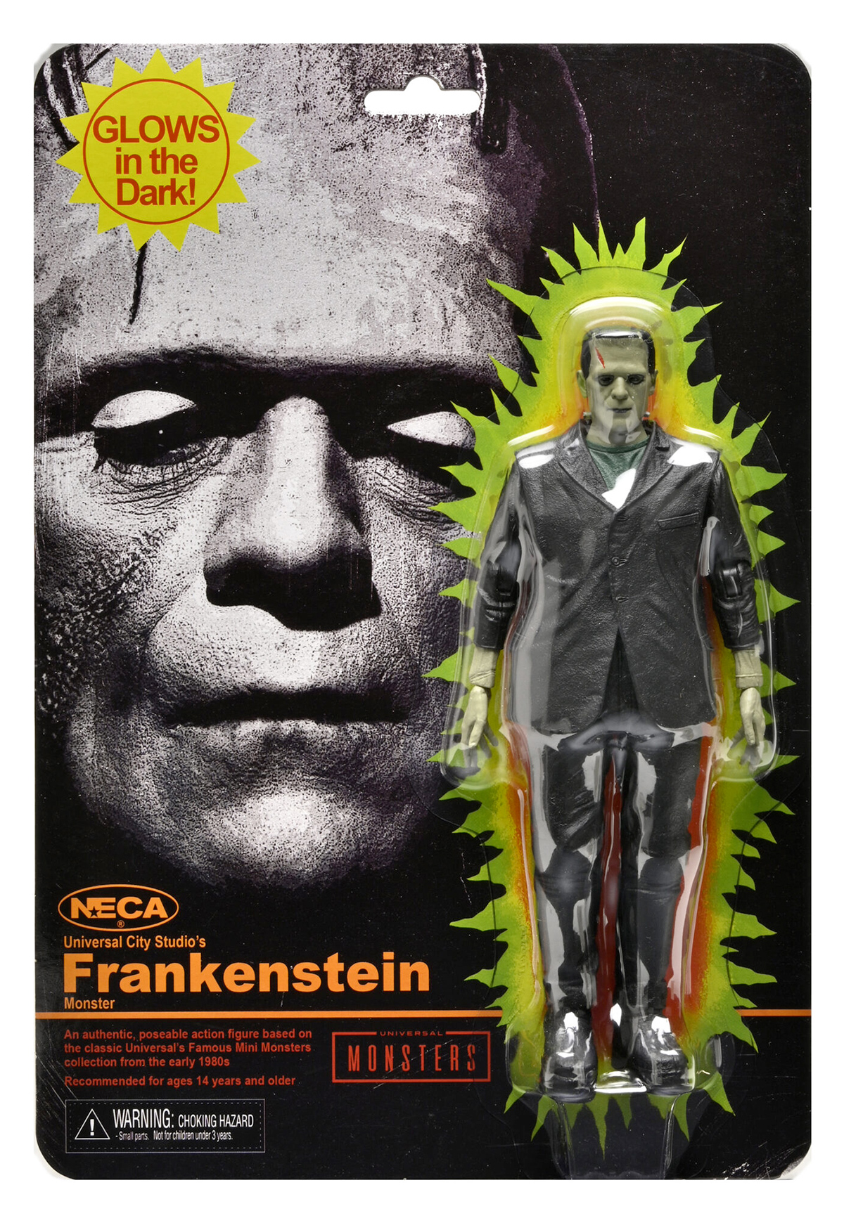 Universal Monsters Retro Glow-in-the-Dark 7-Inch Scale Action Figures