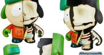 Boneco Kyle South Park “Anatomy Art” no Estilo Raio-X da Kidrobot