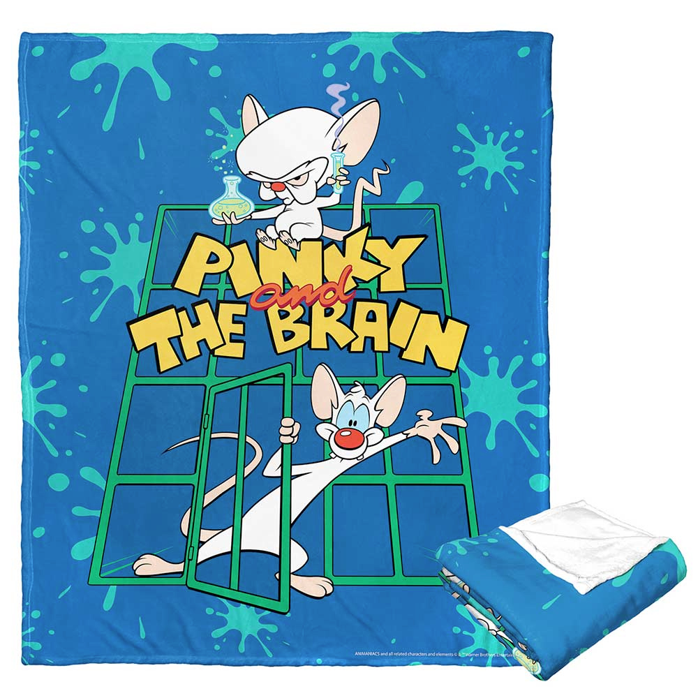 Pinky and the Brain Animaniacs Silk Touch Throw Blanket