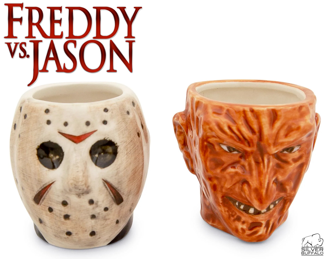 Mini-Canecas 3D Freddy vs. Jason