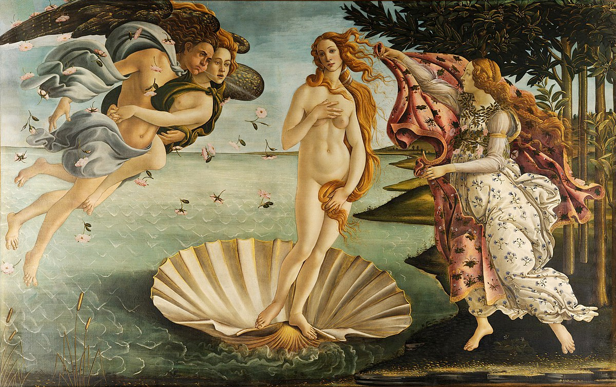 Quadro O Nascimento de Vênus de Sandro Botticelli
