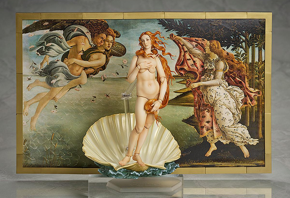 O Nascimento de Vênus de Sandro Botticelli - Action Figure Figma Table Museum