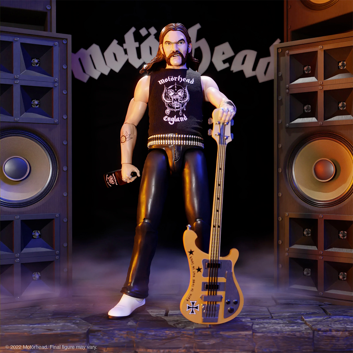 Action Figure Lemmy Kilmister (Classic Era) Motorhead Super7 Ultimates