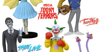 Toony Terrors: Shorty (Killer Klowns), Scott Howard (Teen Wolf), Alien (They Live) e Ghouliana (The Beauty of Horror)