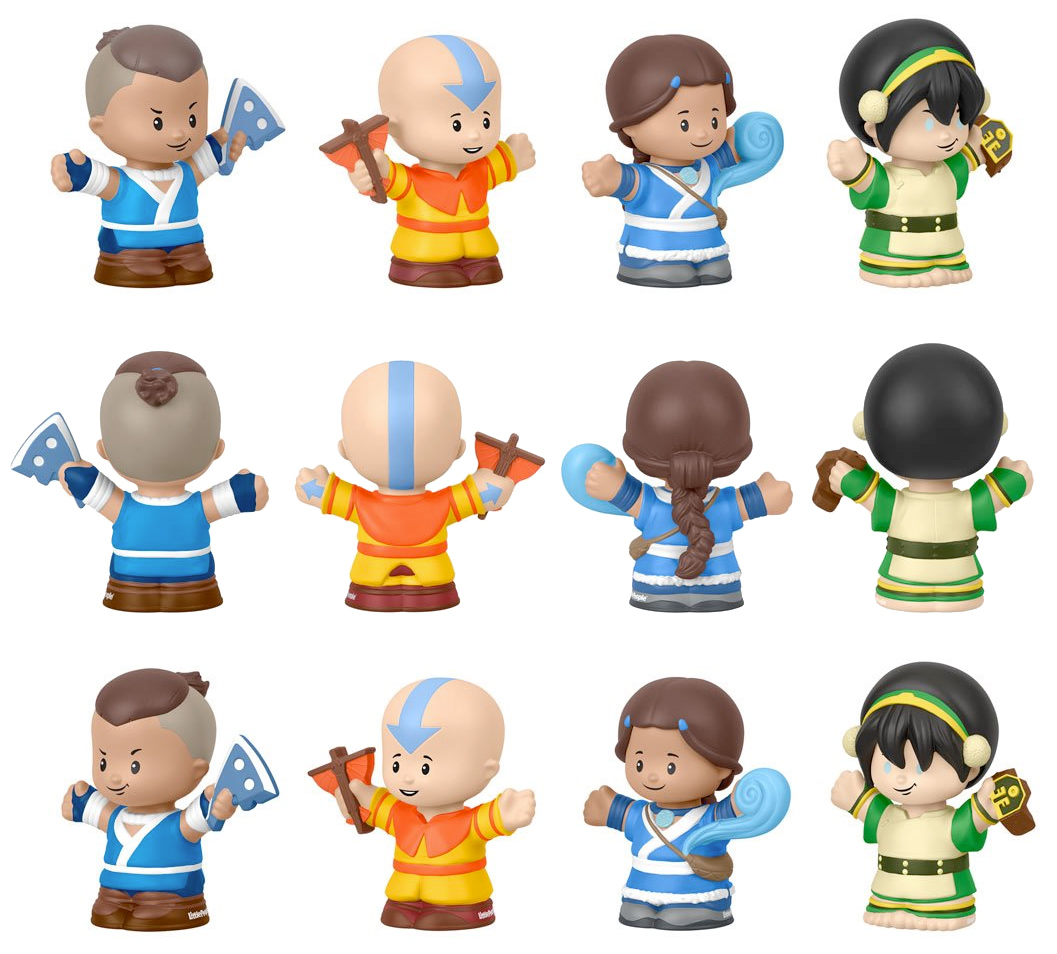 Bonecos Avatar: A Lenda de Aang Little People Collector (Fisher-Price)
