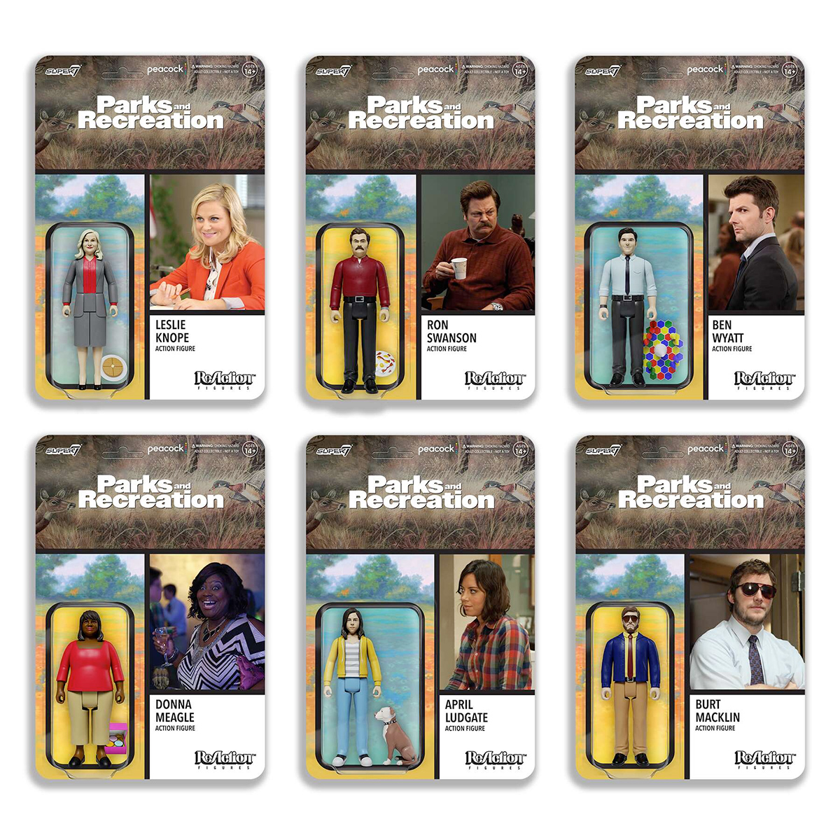 Parks and Recreation ReAction Figures Wave 1