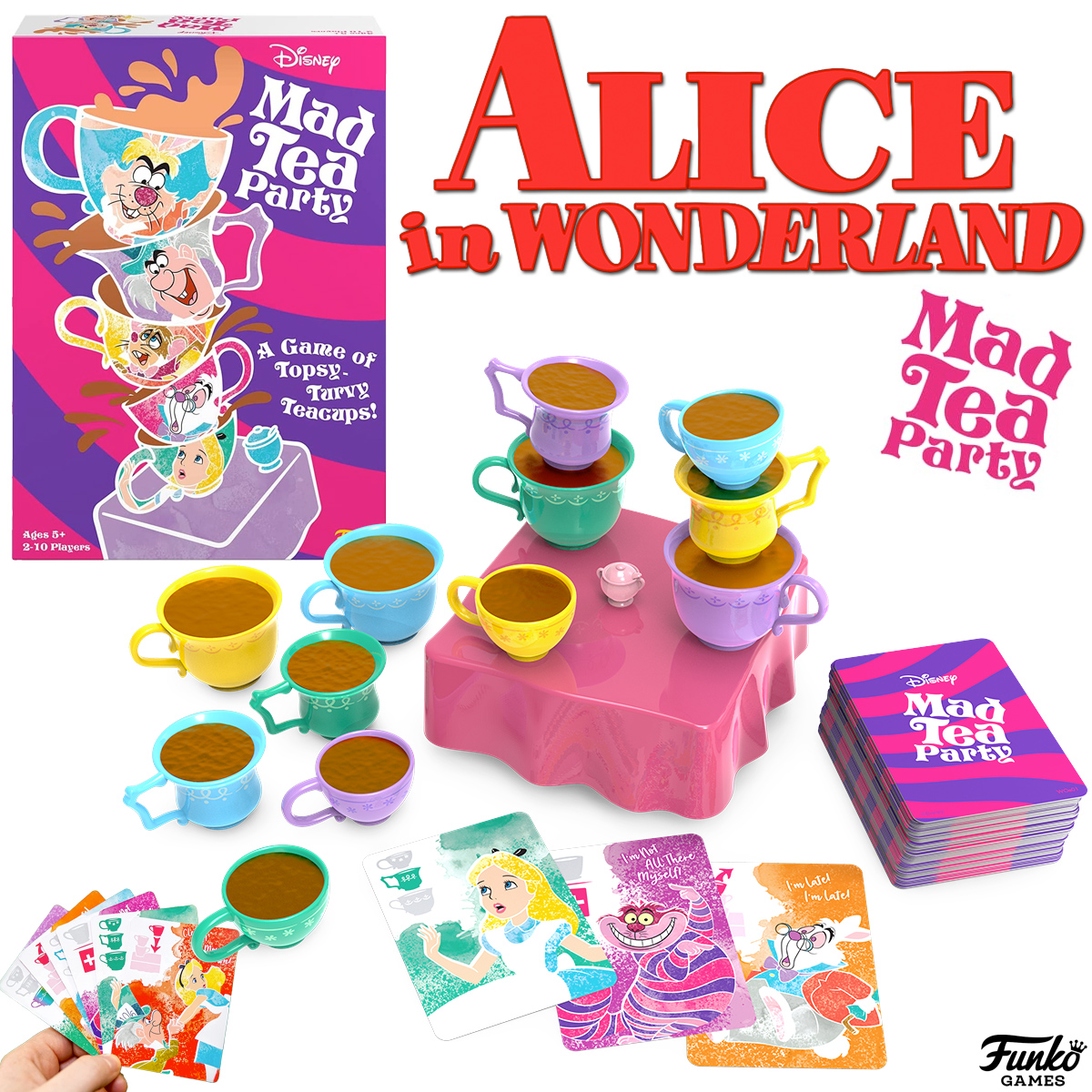 Jogo Alice no País das Maravilhas “Mad Tea Party” (Funko Games